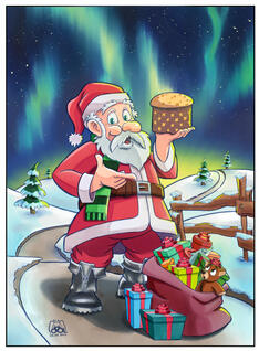 Piacenza in Blu - Cartolina Natale 2023